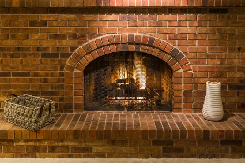 Restoration of Vintage Brick Fireplace